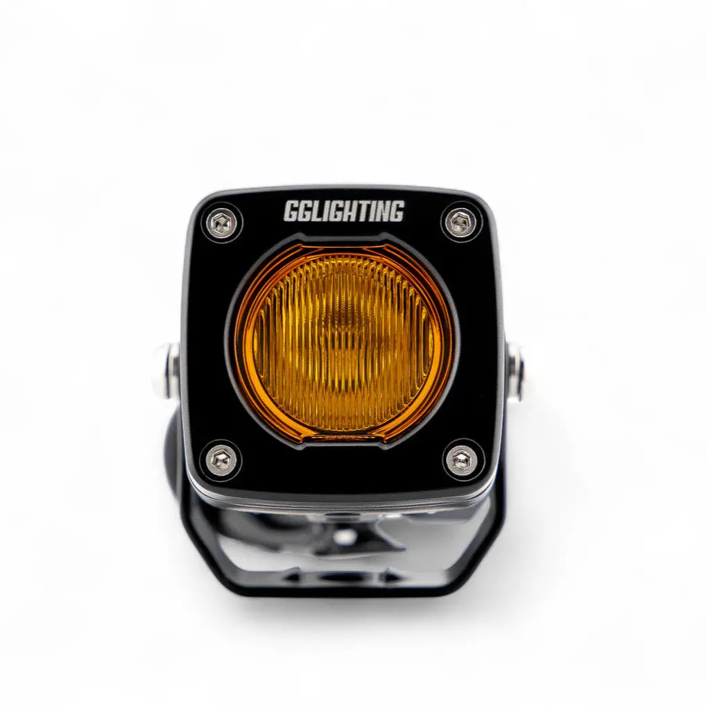 Gp5 Single Led Pod Light Amber + Free Clear Lens 2