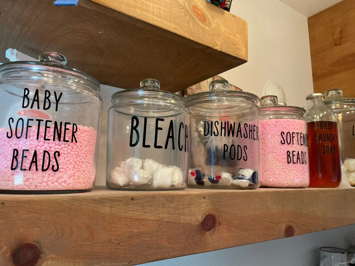 Laundry Container Vinyls | Rae Dunn | Farmhouse | Farmhouse Organization 1