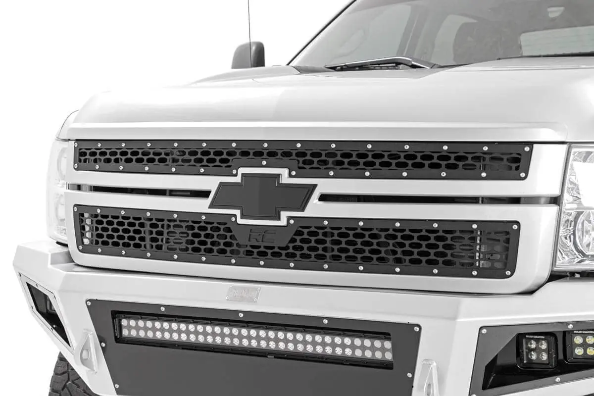 Mesh Grille Chevy Silverado 2500 Hd 3500 Hd 2Wd 4Wd 2011 2014 1