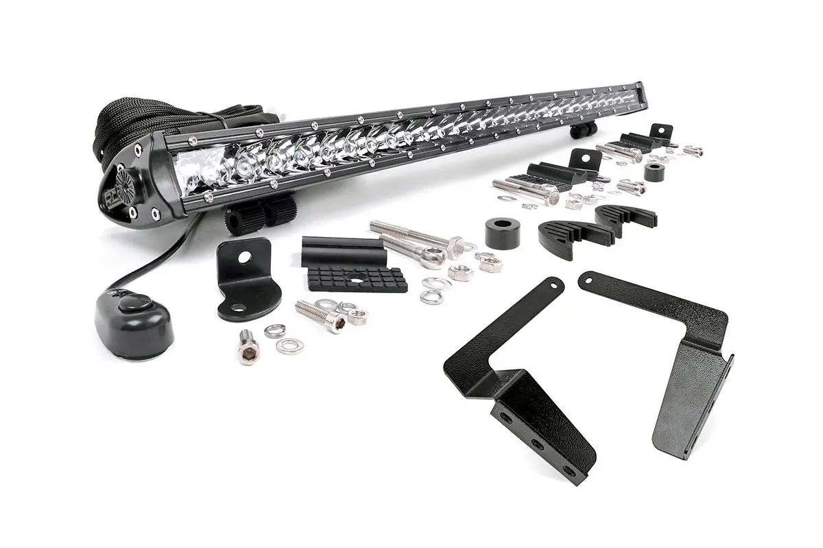 Led Light Bumper Mount 30Inch Chrome Single Row Toyota Tundra 14 21 1