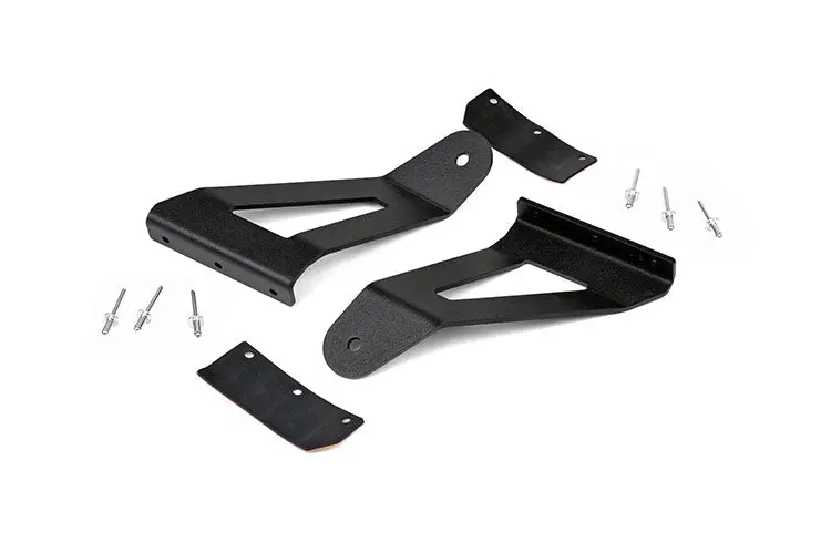 Led Light Mount Upper Windshield 50Inch Curved Jeep Cherokee Xj 84 01 1