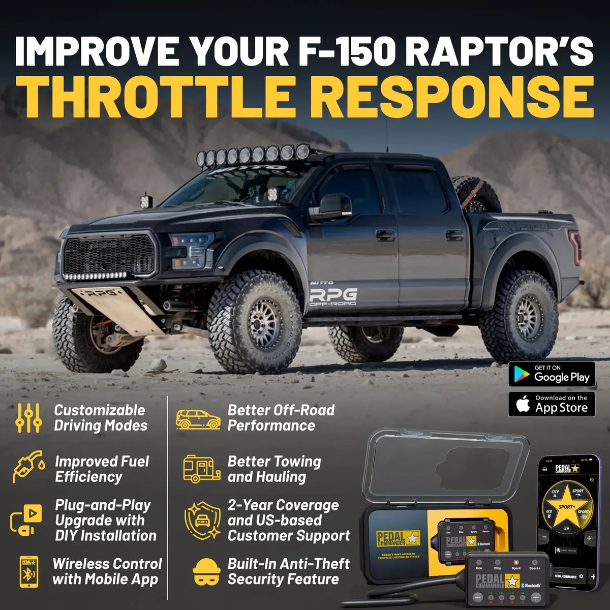 Pedal Commander For Ford F150 Raptor 1