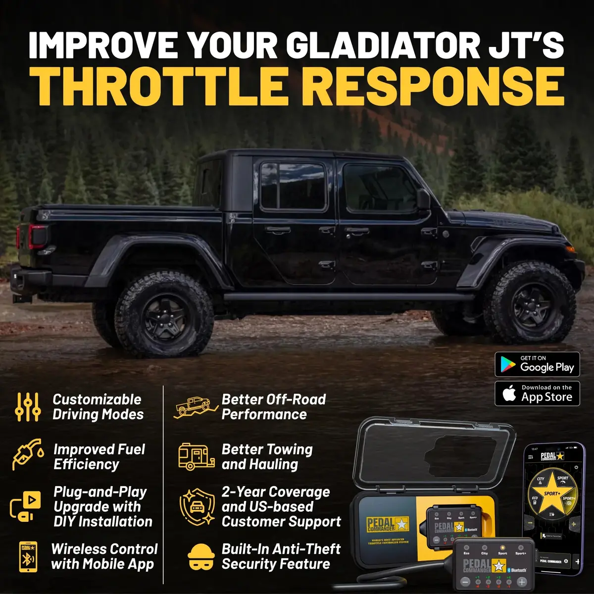 Pedal Commander For Jeep Gladiator 1