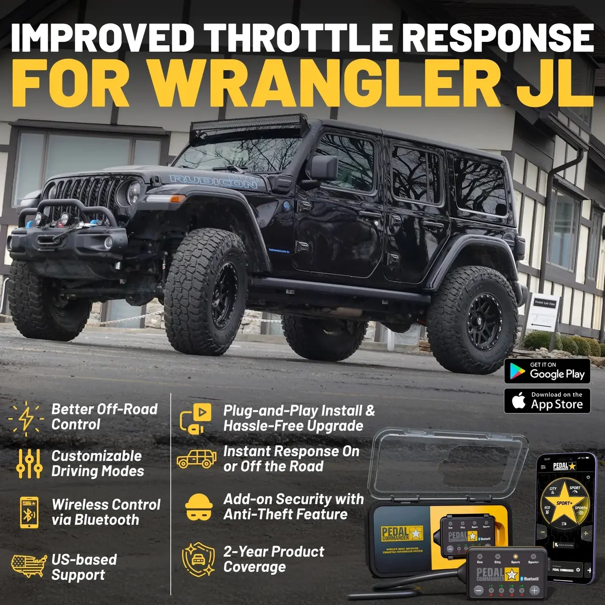 Pedal Commander For Jeep Wrangler 1