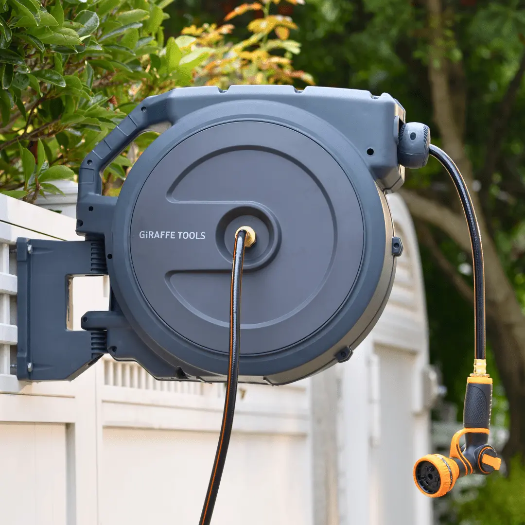 Retractable Garden Hose Reel-1/2In-130Ft 1
