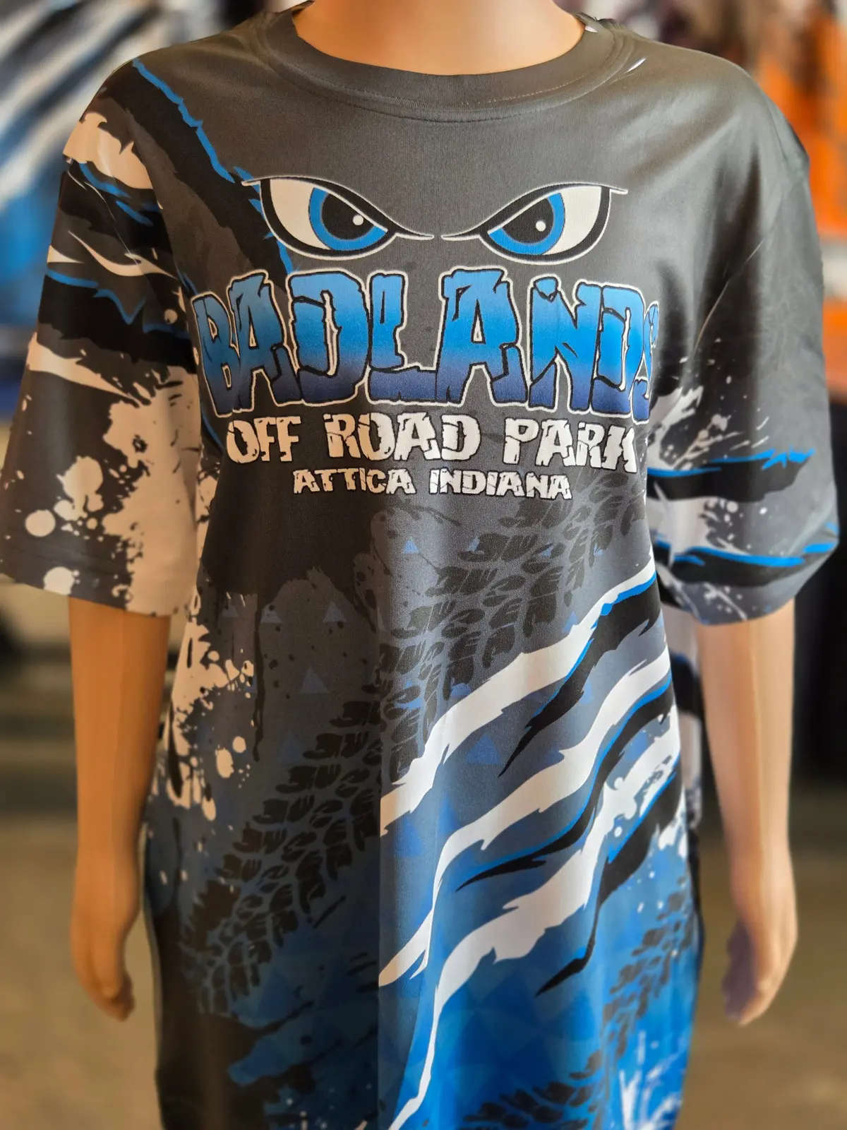 Badlands 30Th Anniversary All Over Blue Youth T-Shirt 1