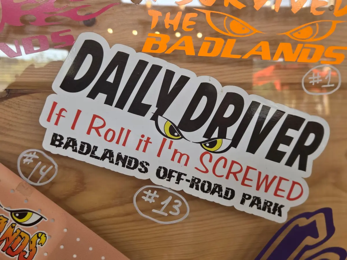 Badlands Daily Driver Sticker 1