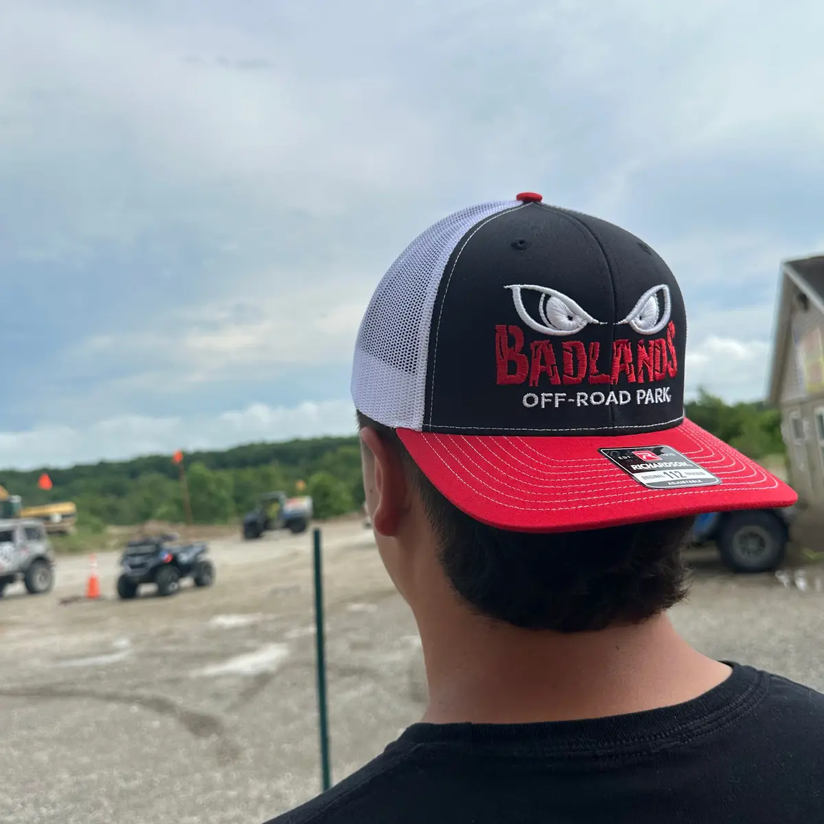 Badlands Richardson Black/White/Red Trucker Hat 1