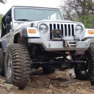 "Rock Proof" Front Bumper: High Clearance For Jeep Wrangler Tj (1997-06) / Wrangler Unlimited Lj (2004-06) 1