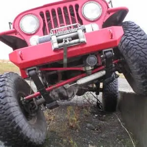 "Rock Proof" Front Bumper: Stubby For Jeep Cj-5, Cj-7, & Cj-8 (1976-86) 1
