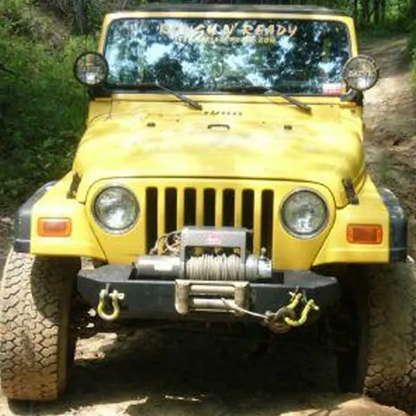 "Rock Proof" Front Bumper: Stubby For Jeep Wrangler Tj (1997-06) / Wrangler Unlimited Lj (2004-06) 1