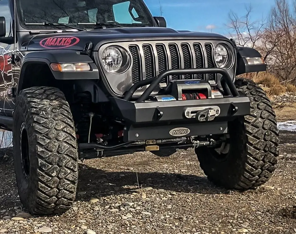 "Rock Proof" Front Bumper With Tube Work For Jeep Wrangler Jl (2018+) 1