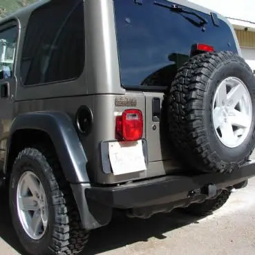 "Rock Proof" Rear Bumper With Clevis Mounts For Jeep Wrangler Yj (1987-95) 1