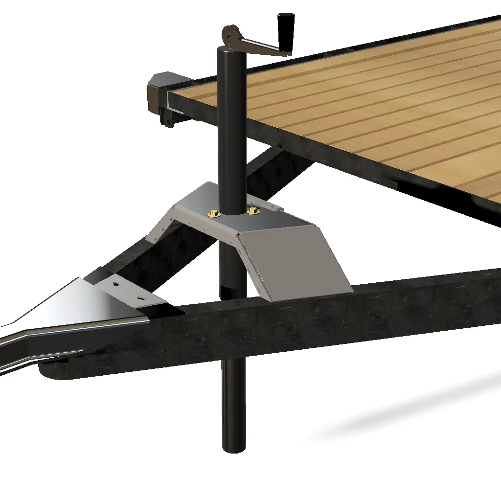 Trailer Tongue Jack Heavy Duty Relocation Mount 2