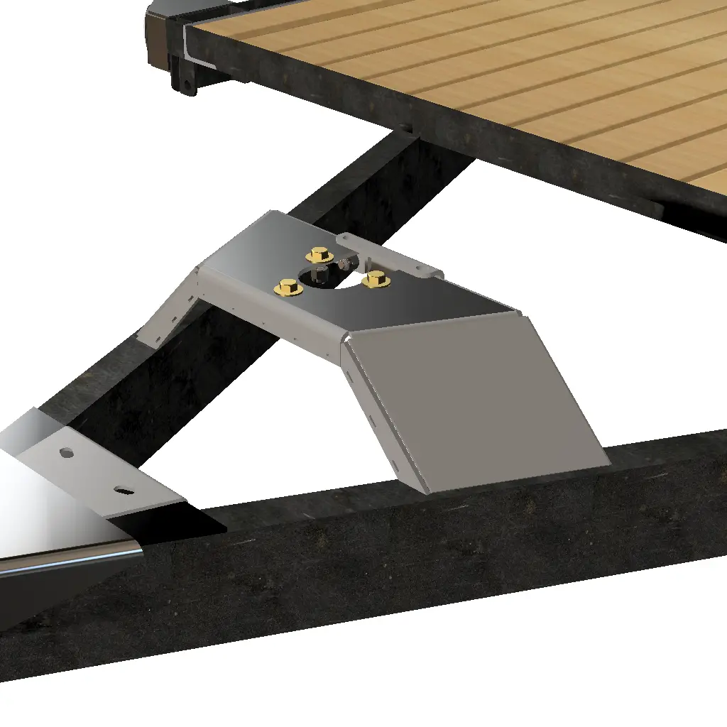 Trailer Tongue Jack Heavy Duty Relocation Mount 1