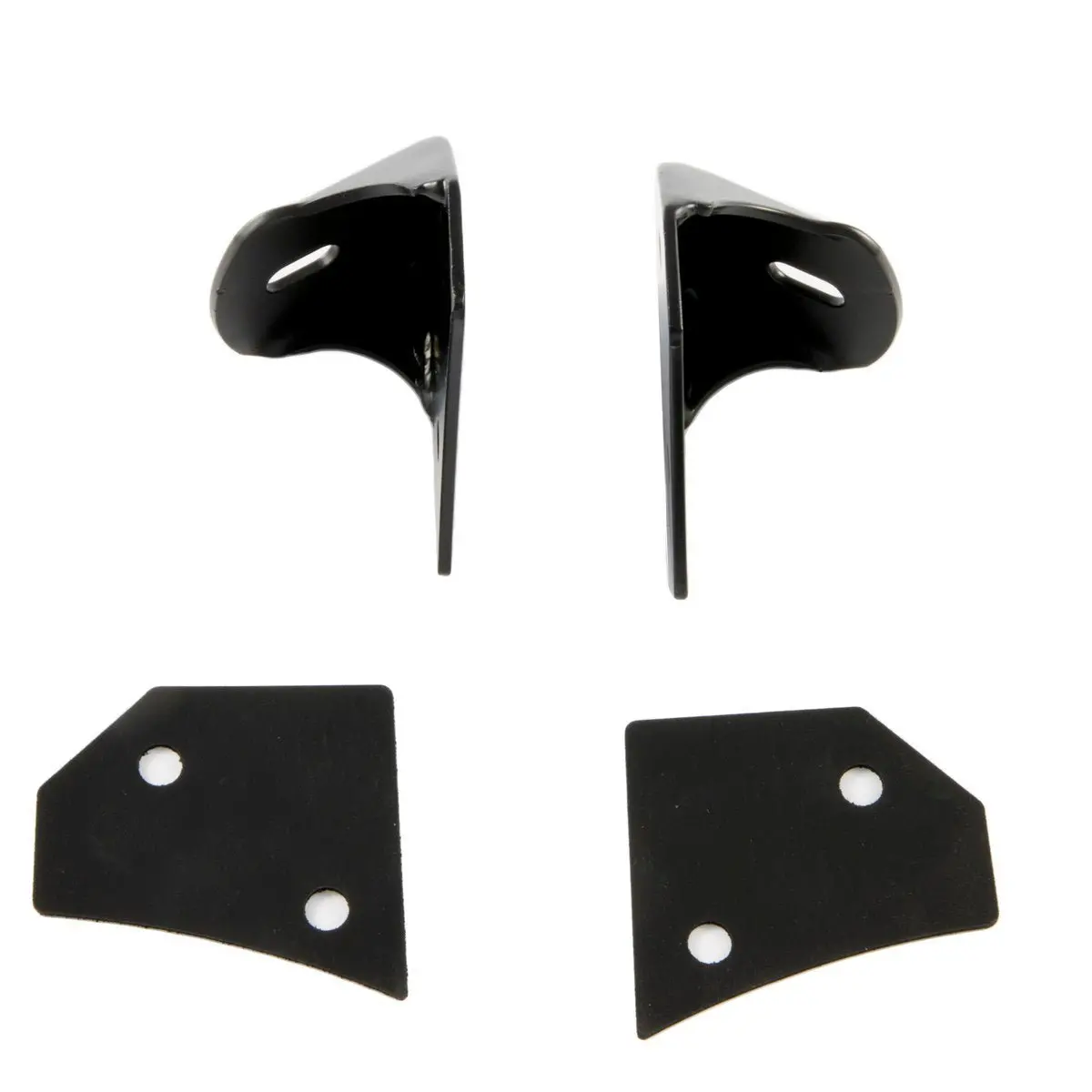 Windshield Light Brackets: Black (07+ Jk) 1