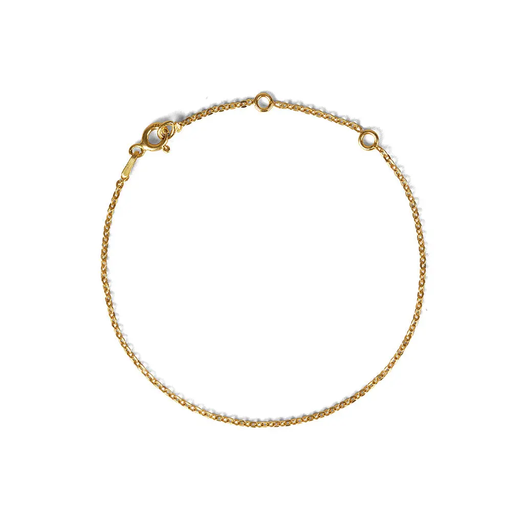 🎁 Silverarmband Dam: Zoe Hoop Cabel Chain Bracelet (100% Off) 1