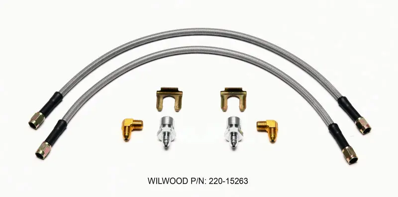 Wilwood Flexline Kit 18Inch M10x1.50 If 1/8-27 Npt 90 Degree 1