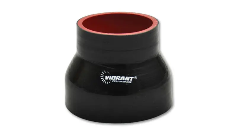 Vibrant Silicone Reducer Coupler 4.50In Id X 3.00In Id X 3.00In Long - Black 1