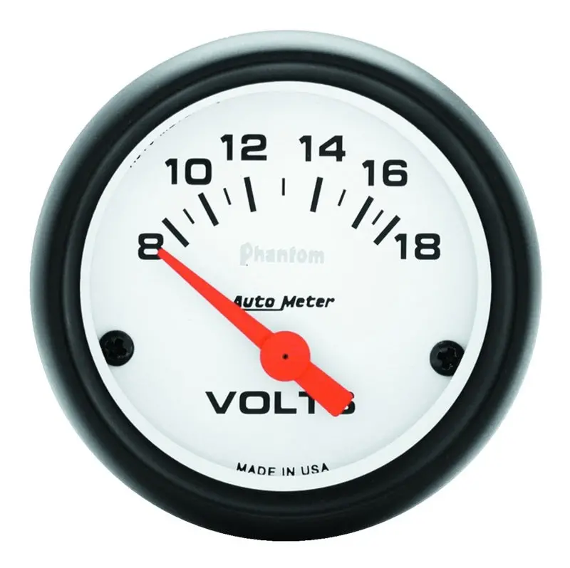 Autometer Phantom 52Mm 8-18V Electronic Voltmeter Gauge 1