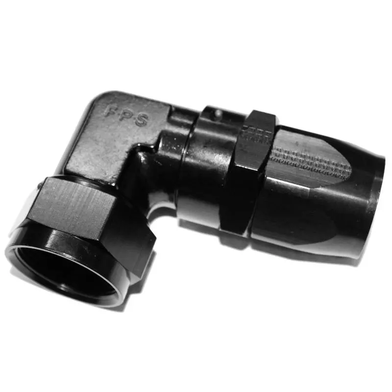 Fragola -20An X 90 Degree Low Profile Forged Hose End - Black 1
