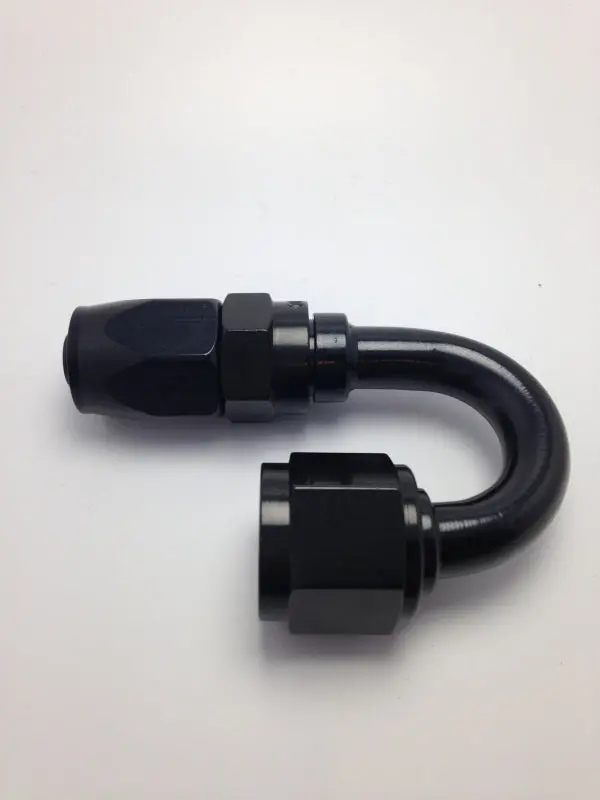 Fragola -10An X 180 Degree Pro-Flow Hose End - Black 1