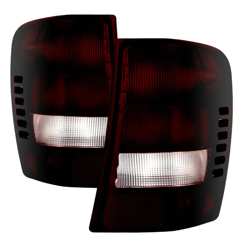 Xtune Jeep Grand Cherokee 1999-2002 Oem Style Tail Lights Red Smoked Alt-Jh-Jgc99-Oe-Rsm 1