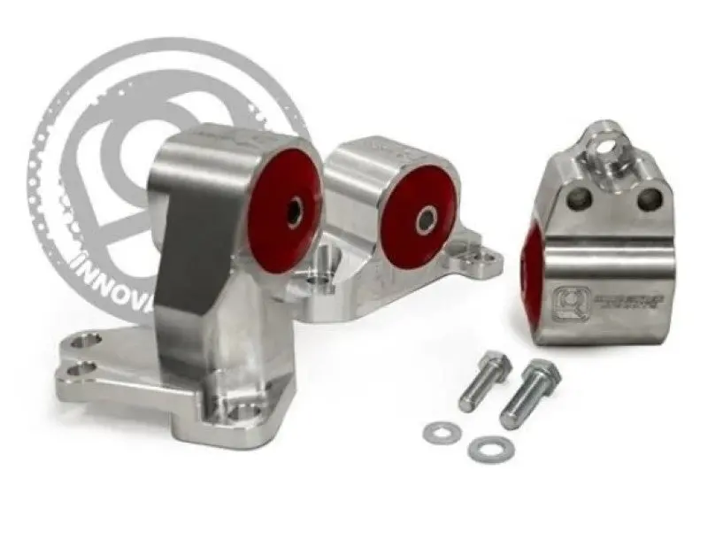 Innovative 94-01 Acura Integra B/D-Series Black Steel Billet Mount Kit 60A Bushings 1