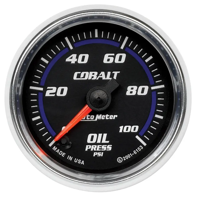 Autometer Cobalt 52Mm 100 Psi Electric Oil Pressure Gauge 1