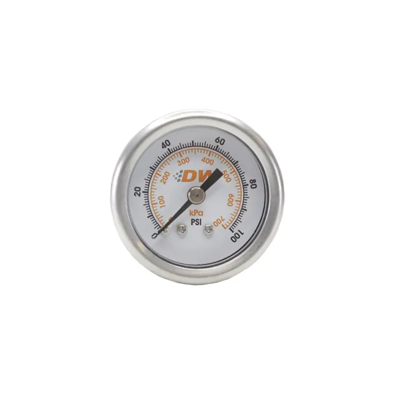 Deatschwerks 0-100 Psi 1/8In Npt Mechanical Fuel Pressure Gauge 1.5In Diameter Black Housing 1