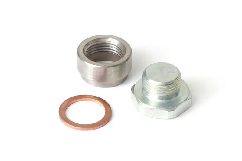 Haltech O2 Sensor Weld-On Bung W/Copper Washer & Blanking Plug M18 X1.5 1