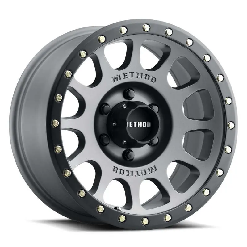 Method Mr305 Nv 17X8.5 / +25Mm Offset / 6X5.5 Bp / 108Mm Cb / Titanium - Matte Black Lip Wheel 1