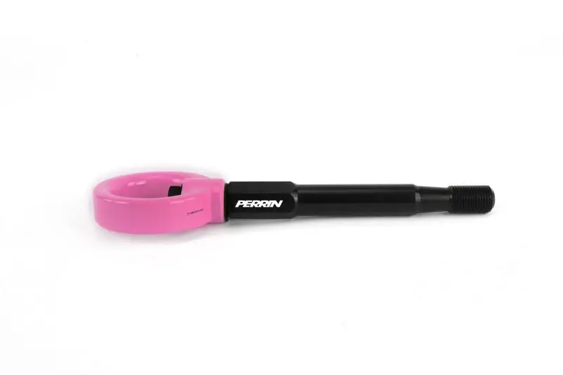 Perrin 2022 Subaru Wrx / 18-21 Crosstrek Tow Hook Kit (Rear) - Hyper Pink 1