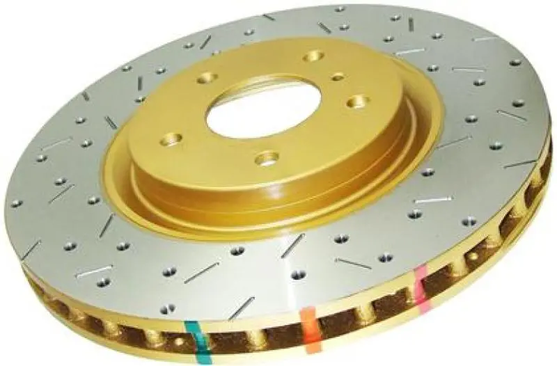 Dba 04-17 Subaru Wrx Sti Rear Crossdrilled & Slotted 4000 Xs Series Rotor 1