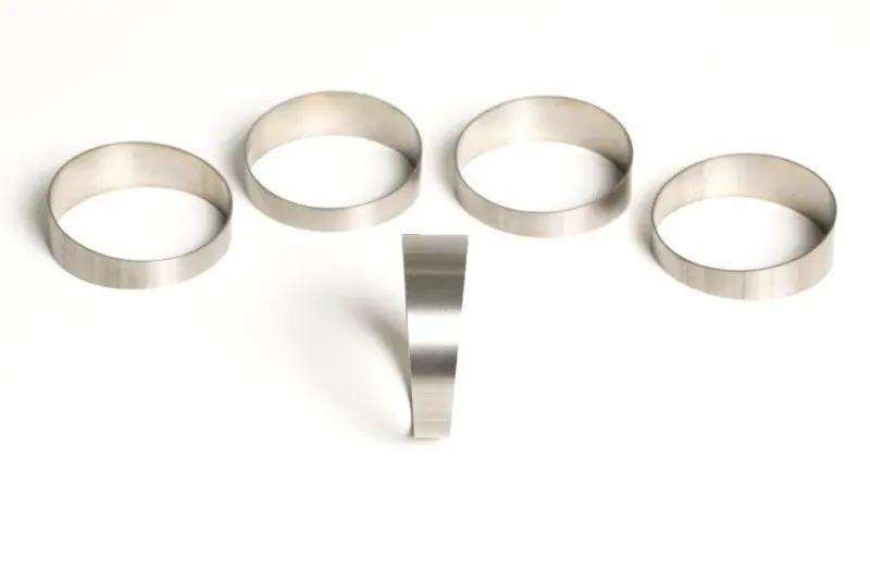 Ticon Industries 4.0In 45 Degree 1D/4.0In Clr Tight Radius 1Mm Wall Titanium Pie Cuts - 5Pk 1