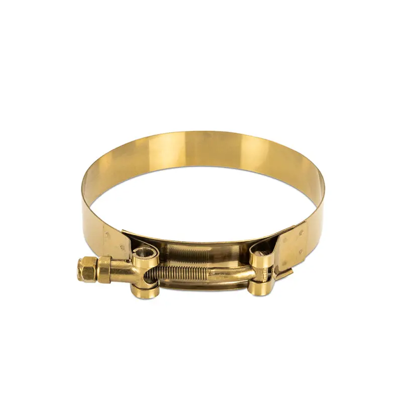 Mishimoto 1.25 Inch Stainless Steel T-Bolt Clamps - Gold 1