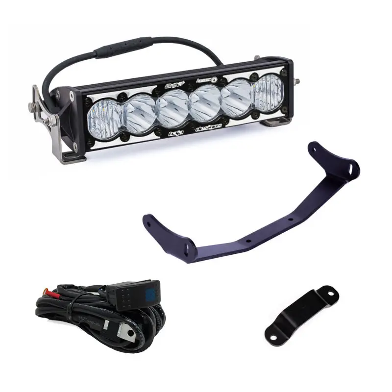 Baja Designs Can-Am Maverick R 10In Onx6+ Laser Hybrid Shock Tower Kit 1