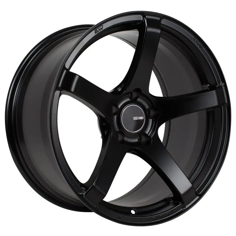 Enkei Kojin 17X8 40Mm Offset 5X100 Bolt Pattern 72.6Mm Bore Dia Matte Black Wheel 1