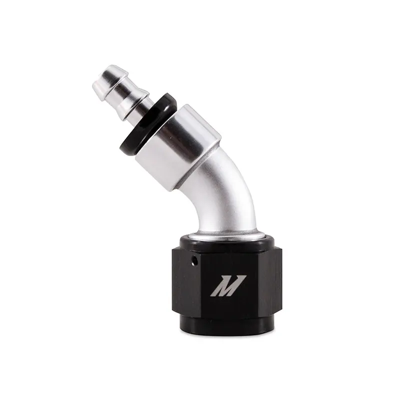 Mishimoto Push-On Swivel End Hose Fitting, 45 Degrees -10An 1