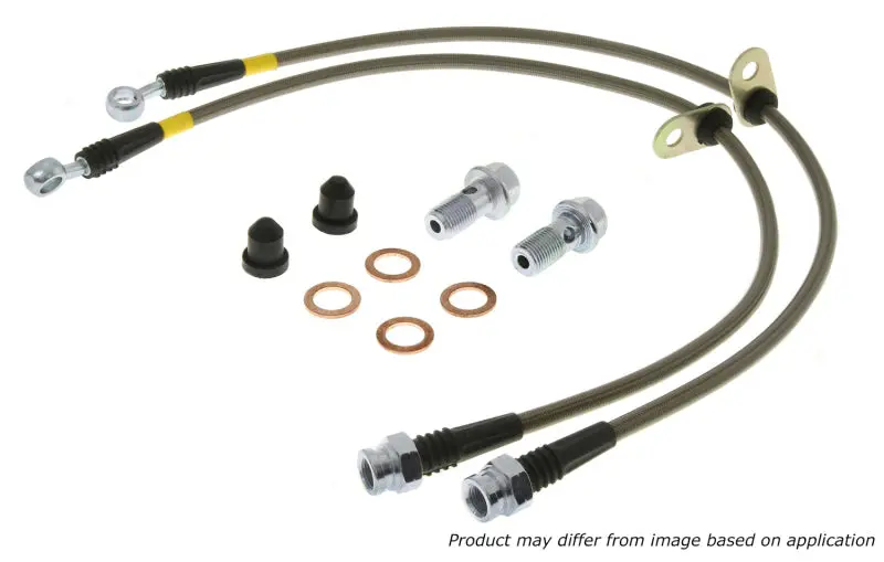 Stoptech 2012 Bmw 335I Front Ss Brake Lines 1