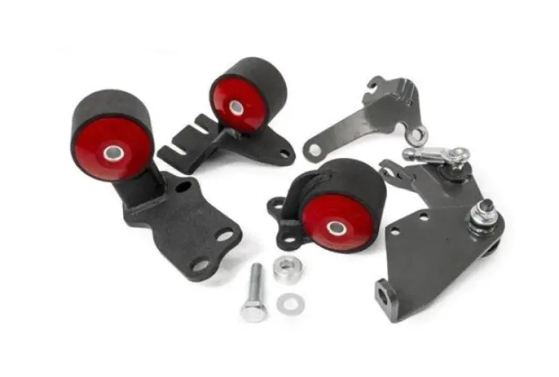 Innovative 88-91 Civic B-Series Black Steel Mounts 60A Bushings W/O Actuator 1