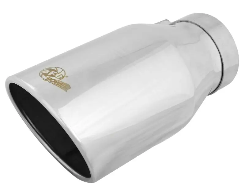 Afe Diesel Exhaust Tip Bolt On Polished 4In Inlet X 6In Outlet X 12In Length 1