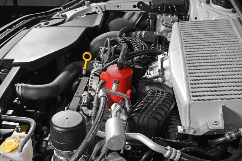 Perrin 22-23 Subaru Wrx Air Oil Separator - Neon Yellow 1