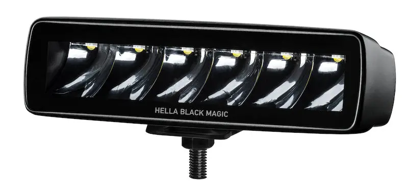 Hella Universal Black Magic 6 L.E.D. Mini Light Bar - Spot Beam 1