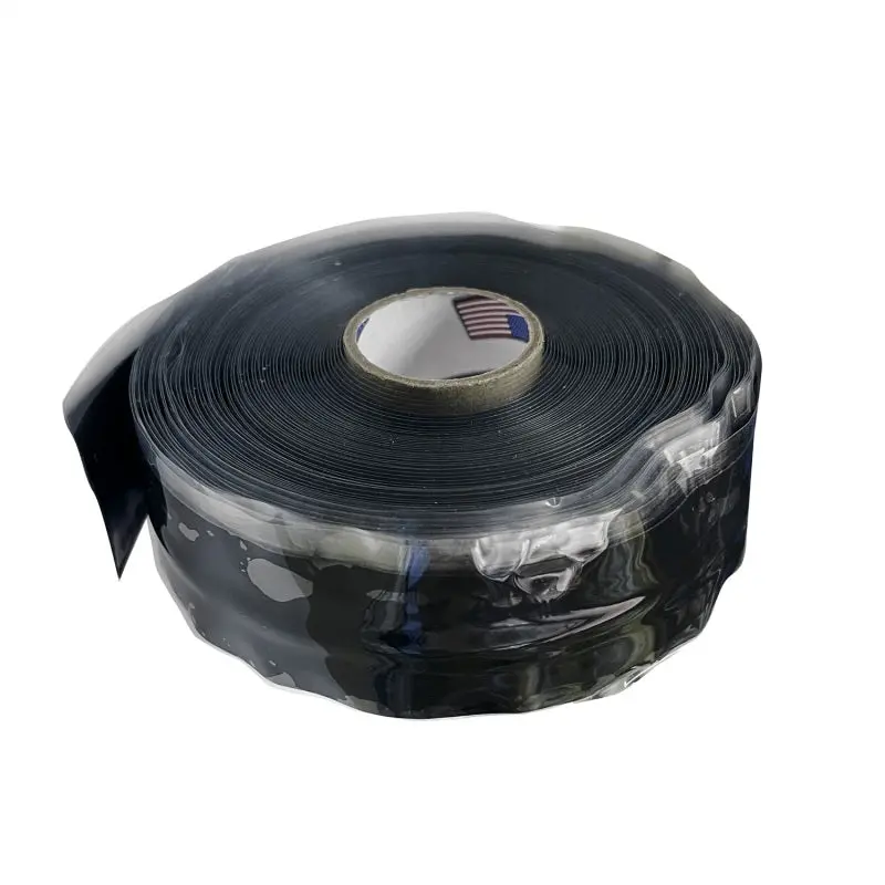 Dei Fire Tape 1In X 36Ft Roll - Self Vulcanizing Tape - Black 1