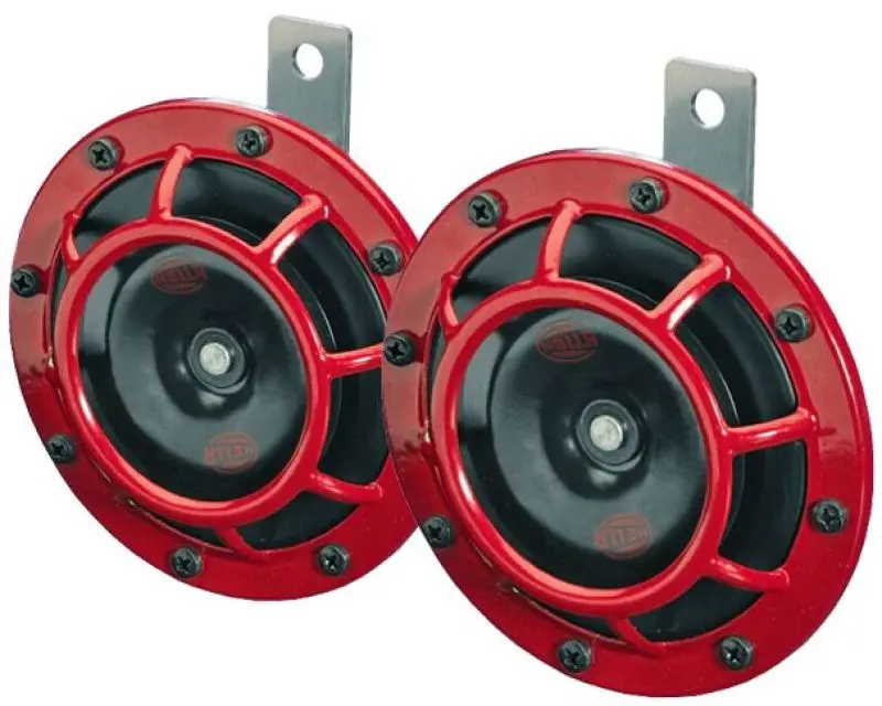 Hella Supertone Horn Kit 12V 300/500Hz Red (003399803 = 003399801) 1
