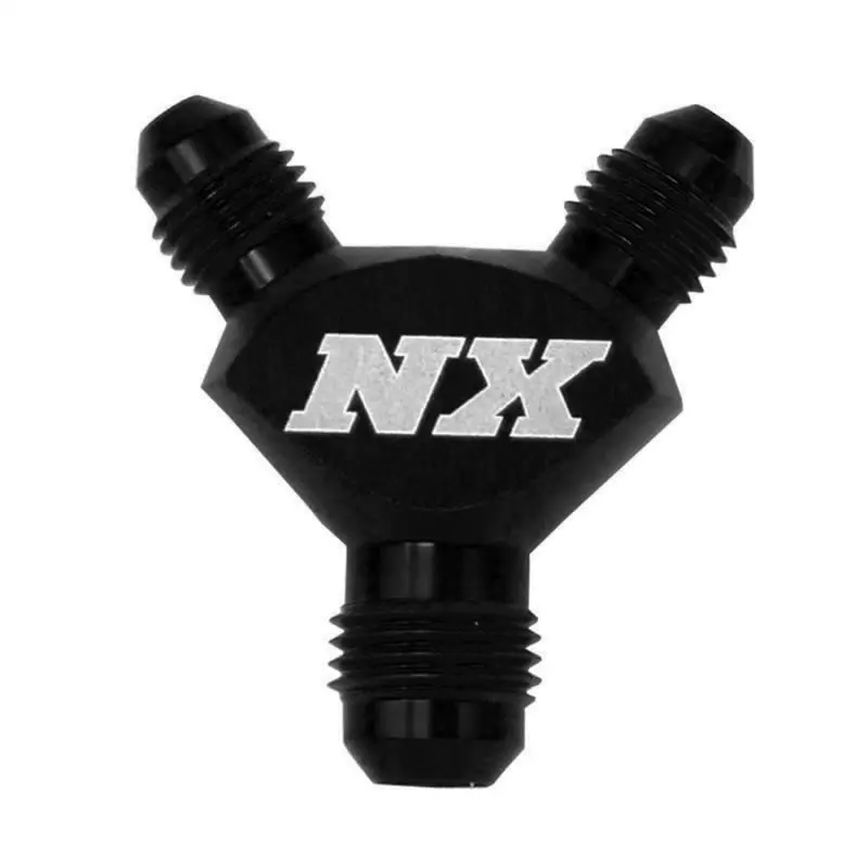 Nitrous Express 6An X 6An X 6An Billet Pure-Flo Y Fitting - Black 1