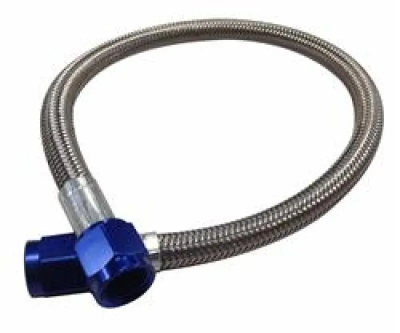 Fragola -4An Hose Assembly Straight X Straight 36In Blue Nuts Nitrous Supply Line (3 Feet) 1